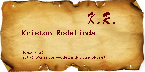 Kriston Rodelinda névjegykártya